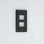 Flachkontaktplatte für Hyper-Steckdose, 15 A zweifach – horizontal