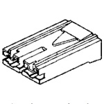 Steckverbinder mit formschlüssiger Verriegelung (Modell II) , handelsübliche Ausführung