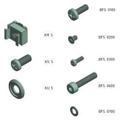 Interzoll, Schrauben, Interzoll Montagematerial