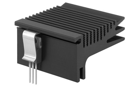 Strangkühlkörper für Einrast-Transistorhaltefeder SK 481 25 SA