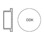 Staubschutzkappe für Steckverbinder der Serie CM10, Ausführung (D) 