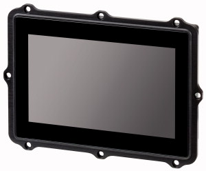 Bedienpanel mit SPS zum Hinterbau, 24VDC, 7-Zoll-PCT-Display, 1024x600 Pixel, 2xEthernet, 1xRS232, 1xRS485, 1xCAN, 1xSD-Karten-Steckplatz