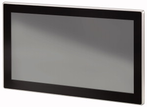 Bedienpanel mit SPS, 24VDC, 15,6-Zoll-PCT-Widescreen Display, 1366x768 Pixel, 2xEthernet, 1xRS232, 1xRS485, 1xCAN, 1xSD-Karten-Steckplatz