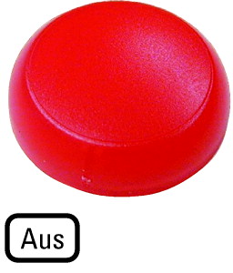 Linse, Leuchtmelder rot, flach, AUS M22-XL-R-D5
