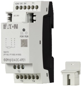 Ein- / Ausgangserweiterung für easyE4, 100 - 240 V AC, 100 - 240 V DC (cULus: 100-110 V DC) , Eingänge digital: 8, Ausgänge digital: 8 Relais, Schraubklemme