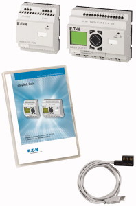 Starterpaket bestehend aus EASY721-DC-TC, EASY400-POW, EASY-USB-CAB und easySoft-Basic