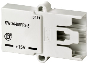 SWD-Kupplung zum Verbinden von Flachleitungen über Flachstecker SWD4-8MF2