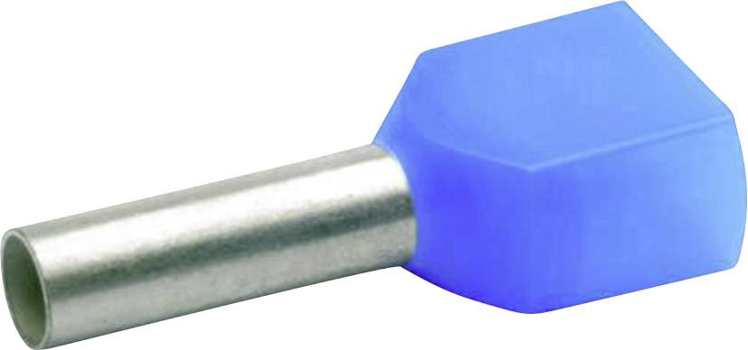 87310 Klauke Doppelzwinge 2 x 2,5 mm² x 10 mm teilweise isoliert blau 100