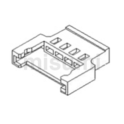 Kabel-zu-Kabel-Steckverbindergehäuse mit 2,00 mm Rastermaß (51006)  51006-0400