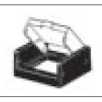 Schalterschutz für beleuchteten Drucktaster (quadratisches Gehäuse) , A3K A3SA-5050