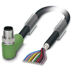 Sensor-/Aktor-Kabel SAC-12 P, Stecker gewinkelt