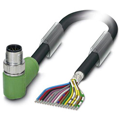 Sensor- / Aktor-Kabel SAC-17 P, Stecker gewinkelt