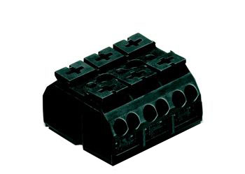 4-Leiter-Geräteanschlussklemme 862, 3-polig, für Schraube und Mutter M3 oder für selbstschneidende Schraube