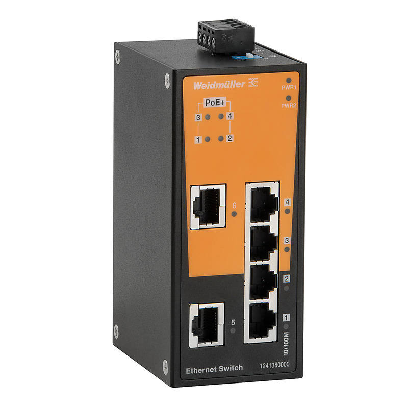 Netzwerk-Switch (unmanaged) , unmanaged PoE, Fast Ethernet