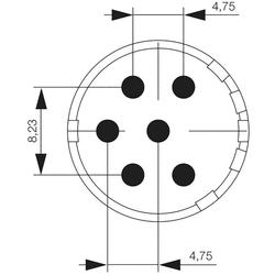 Kontakteinsatz (Rundsteckverbinder) , Einlötstift, 10 mm, M23 1224090000