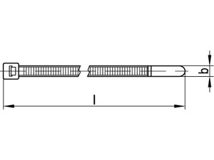 ART 82500 Kabelbinder, Form T