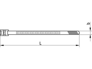ART 82516 Flachprofilkabelbinder