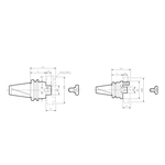 3LOCK Front-Planfräsdorn Ausführung A