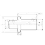 Modulares Distanzstück (Abstandshalter mit Libelle)