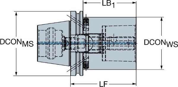 SANDVIK MAS-BT Kurzer Konus auf Coromant Capto-Adapter