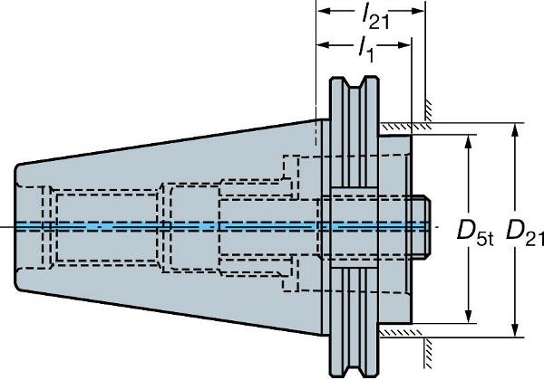 SANDVIK ISO 7388-1 auf Coromant Capto-Adapter