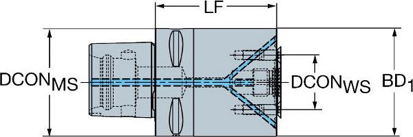 SANDVIK Coromant Capto auf Dorn mit Antriebsschrauben Adapter