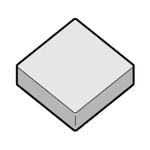 Keramikspitze (Material 6060 / 6065)  SNGN120416FD-CB50