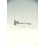 Topfbürste / Topfbürste mit Miniatur-Edelstahlschaft, Drahtdurchmesser 0,15 mm, Schaftdurchmesser 3 mm