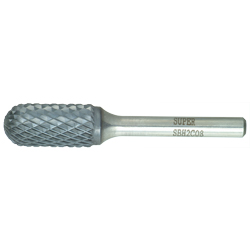 Hartmetall-Frässtift, Schaft Ø6 mm, harte Ausführung (Aluminiumoxid-Beschichtung)  SBH6C03