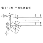 HSS-Bohrer Modell S617 Hobelmesser mit spitzem Winkel gerade TTB617-22