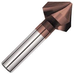 WATERMILLS ® 3-Nut-Senker LVR5TA 90° 5 % Kobalt-Hochgeschwindigkeits-Stahl + TiAlN-Beschichtung