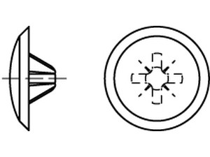 Abdeckkappen für Senkschrauben / 88002 / Kunststoff / Kreuzschlitz / Farbe wählbar