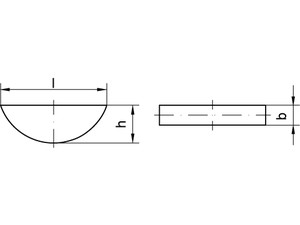 Passfedern / geradstirnig, rundstirnig / Halteschraube / ähnlich DIN  6885-C, DIN 6885-D DIN 6885-CD von MISUMI