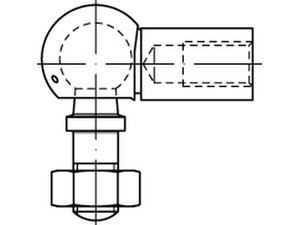 Winkelgelenke mit Gewindezapfen / DIN 71802-C