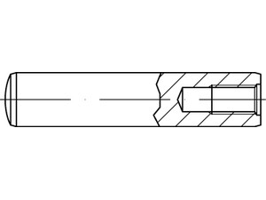 Zylinderstifte / Stahl / Innengewinde / DIN 7979, ISO 8733