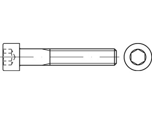 Zylinderkopfschraube / 00912.□□□ / DIN 912, ISO 12474 / Innensechskant / Feingewinde / 8.8, 12.9 / Stahl