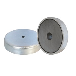 Ferrite Shallow Pot Magnets with hole E889