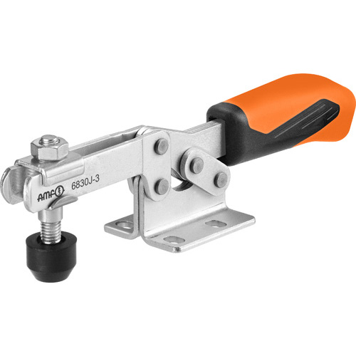 Schnellspanner / 6830J / Spannrichtung vertikal / Griff horizontal / orangefarbener Handgriff