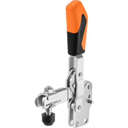 Schnellspanner / 6802J / Spannrichtung vertikal / Griff vertikal / orangefarbener Handgriff