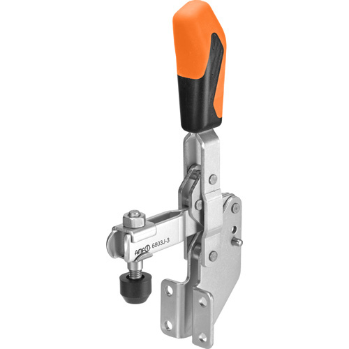 Schnellspanner / 6803J / Spannrichtung vertikal / Griff vertikal / orangefarbener Handgriff