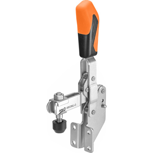 Schnellspanner / 6803NIJ / Spannrichtung vertikal / Griff vertikal / orangefarbener Handgriff