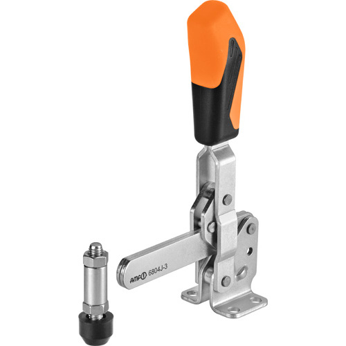 Schnellspanner / 6804J / Spannrichtung vertikal / Griff vertikal / orangefarbener Handgriff