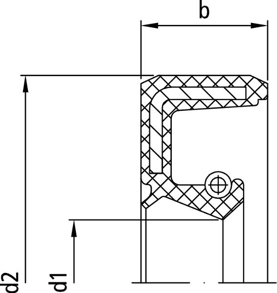 Wellendichtring 17 x 30 x 7 DA FKM 80, Menge 2 Stück Wellendichtring 17 x 30 x 7 DA FKM 80, Menge 2 Stück