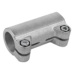 Rohrverbinder gerade / für rundrohre / form B / aluminium gleitgeschliffen (29022)