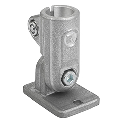 Rohrverbinder mit gelenkfuß / aluminium / für rundrohre / inch (29036)