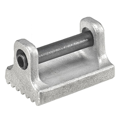 Druckstück für kraftspanner / form B geriffelt / edelstahl (04631)