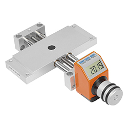 Kreuztisch lange ausführung / mit elektr.positionsanzeiger / form C / aluminium (21137)