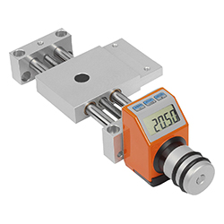 Kreuztisch lange ausführung / mit elektr.positionsanzeiger / form B / aluminium (21137)