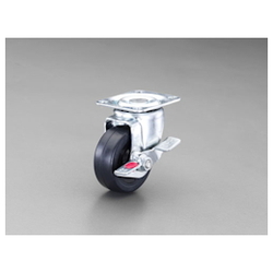 Geräterollen mit Bremse (Lenkrollen) / Raddurchmesser × Breite: 50 × 21 mm