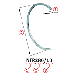 Festringe, Festlagerung, NFR Series NFR500/12,5